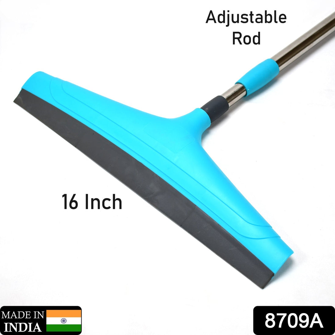 Plastic wiper with adjustable length for floors.