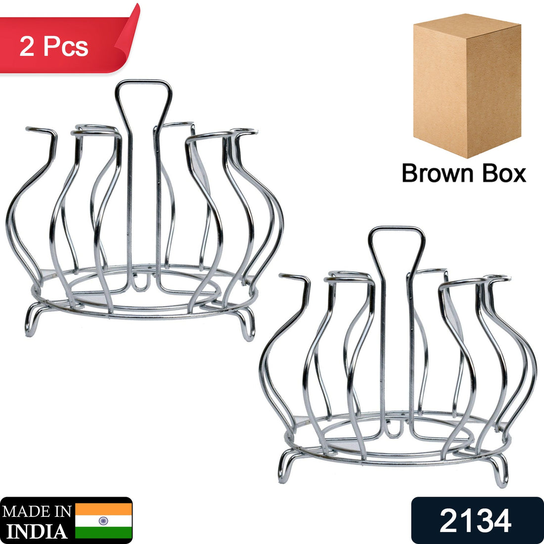 Stainless steel glass holder