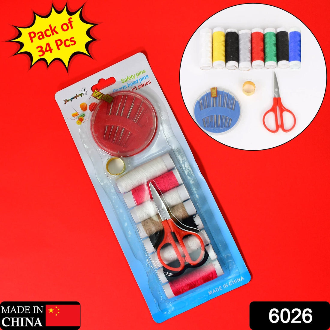 Sewing kit with tools for home tailoring