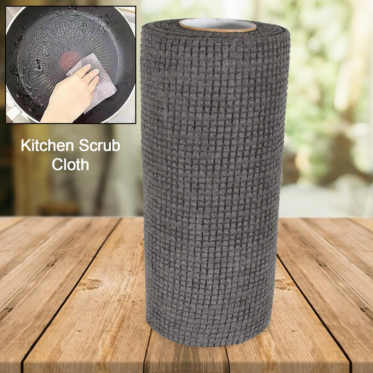 Durable Microfiber Kitchen Scrub Cloth – Wear-Resistant & Multipurpose Cleaning Cloth (20×22cm, 1 Pc)