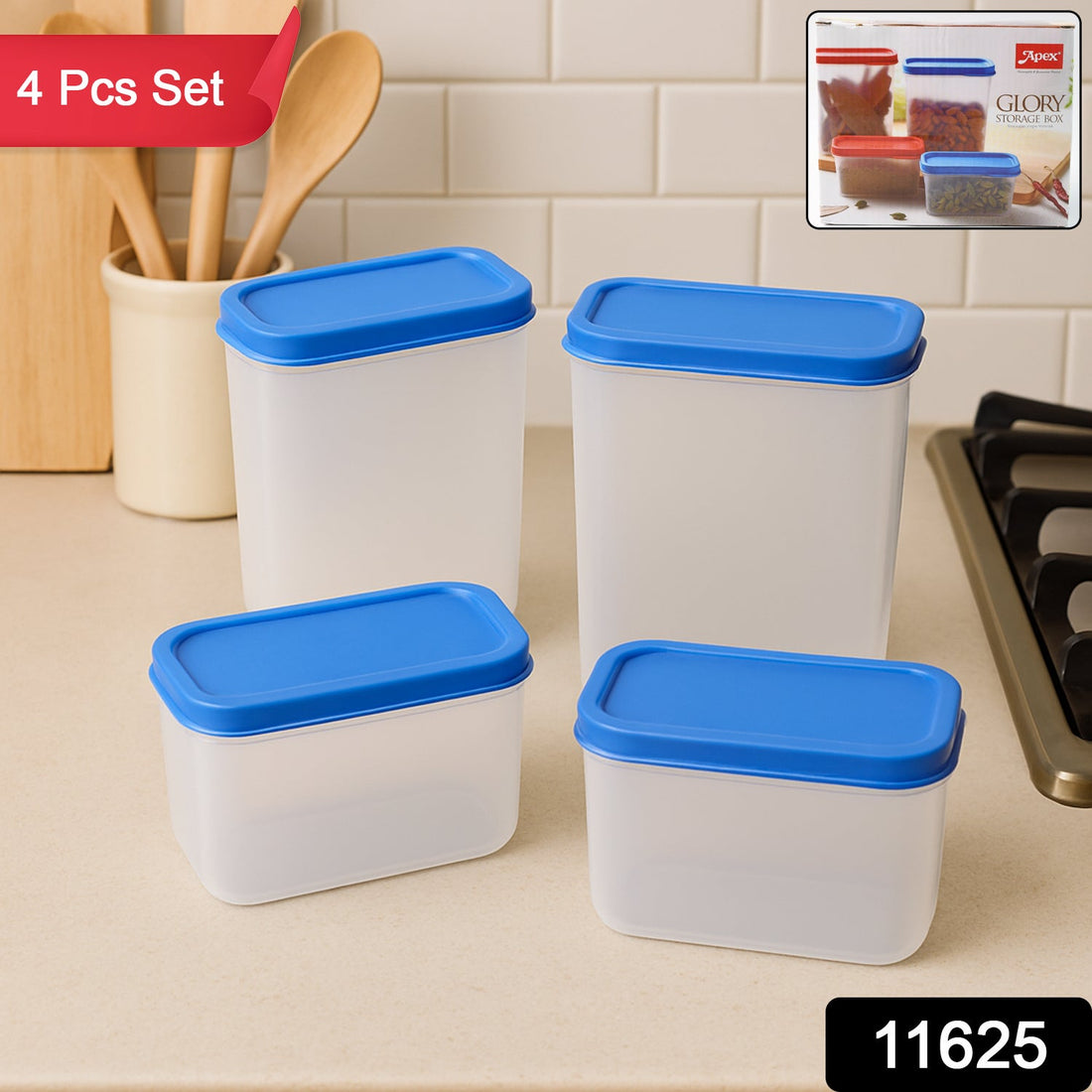 Apex Glory Plastic Storage Container Box Set 