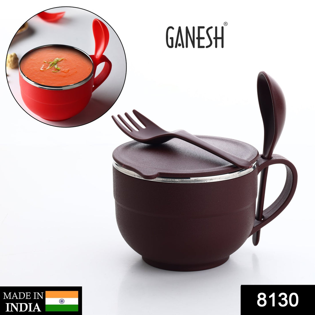 Steel Bowl and Spoon