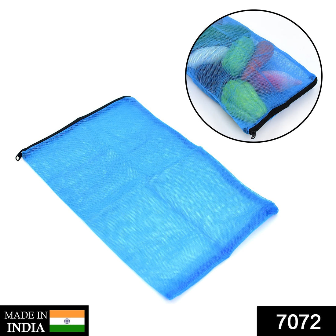 Food storage bag with zipper for vegetables and fruits