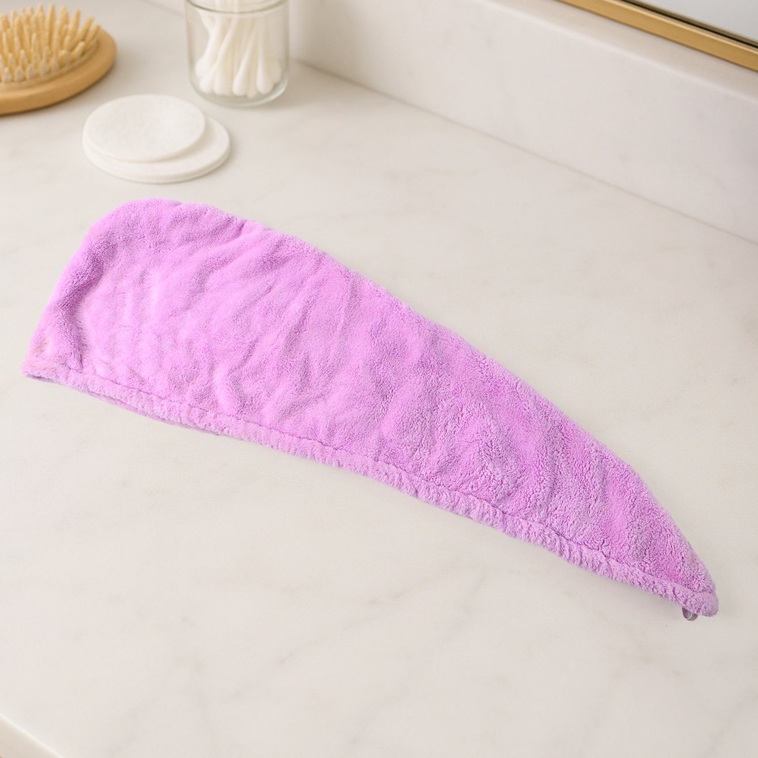 Quick Turban Hair-Drying Absorbent Microfiber Towel / Dry Shower Caps, Hair accessories (1 Pc / Mix Design)