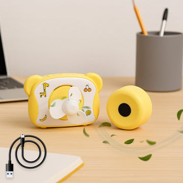 USB rechargeable mini cartoon fan