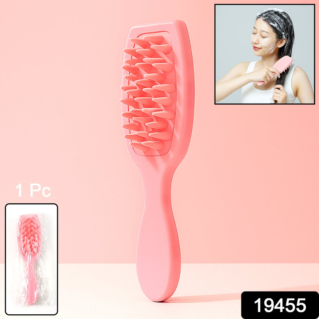 Multipurpose Silicone Scalp Massager Shampoo Brush 