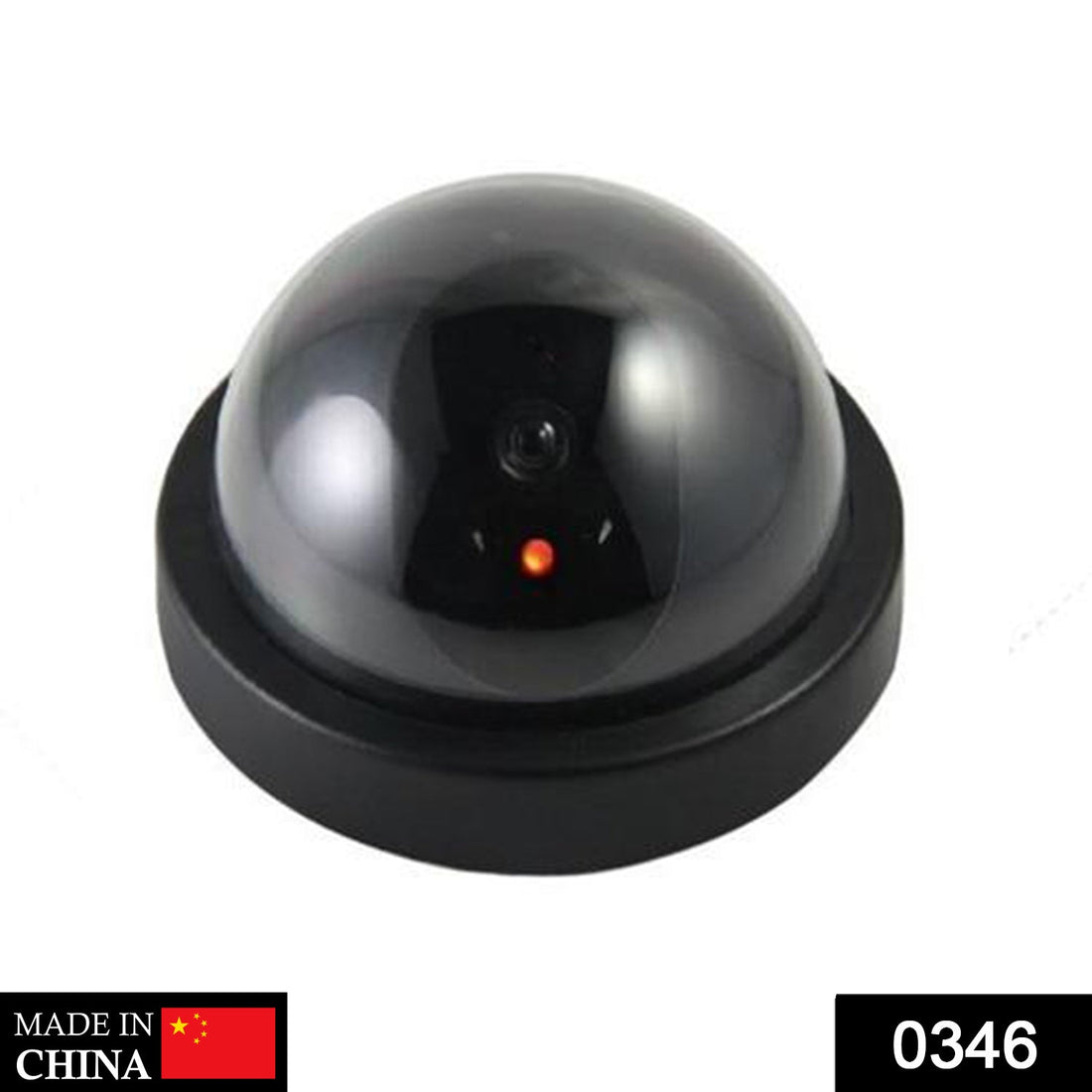 Wireless dummy CCTV camera with visible lens