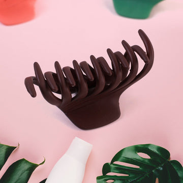 Plastic Hair Clamp Grip, Simple Matte Hair Barrette Clamp (1 Pc)