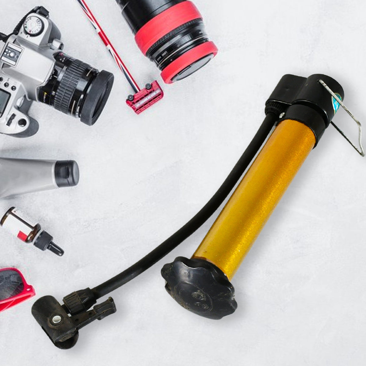 Hand Air Ball Pump – Portable Metal Inflator for Basketball, Soccer & More