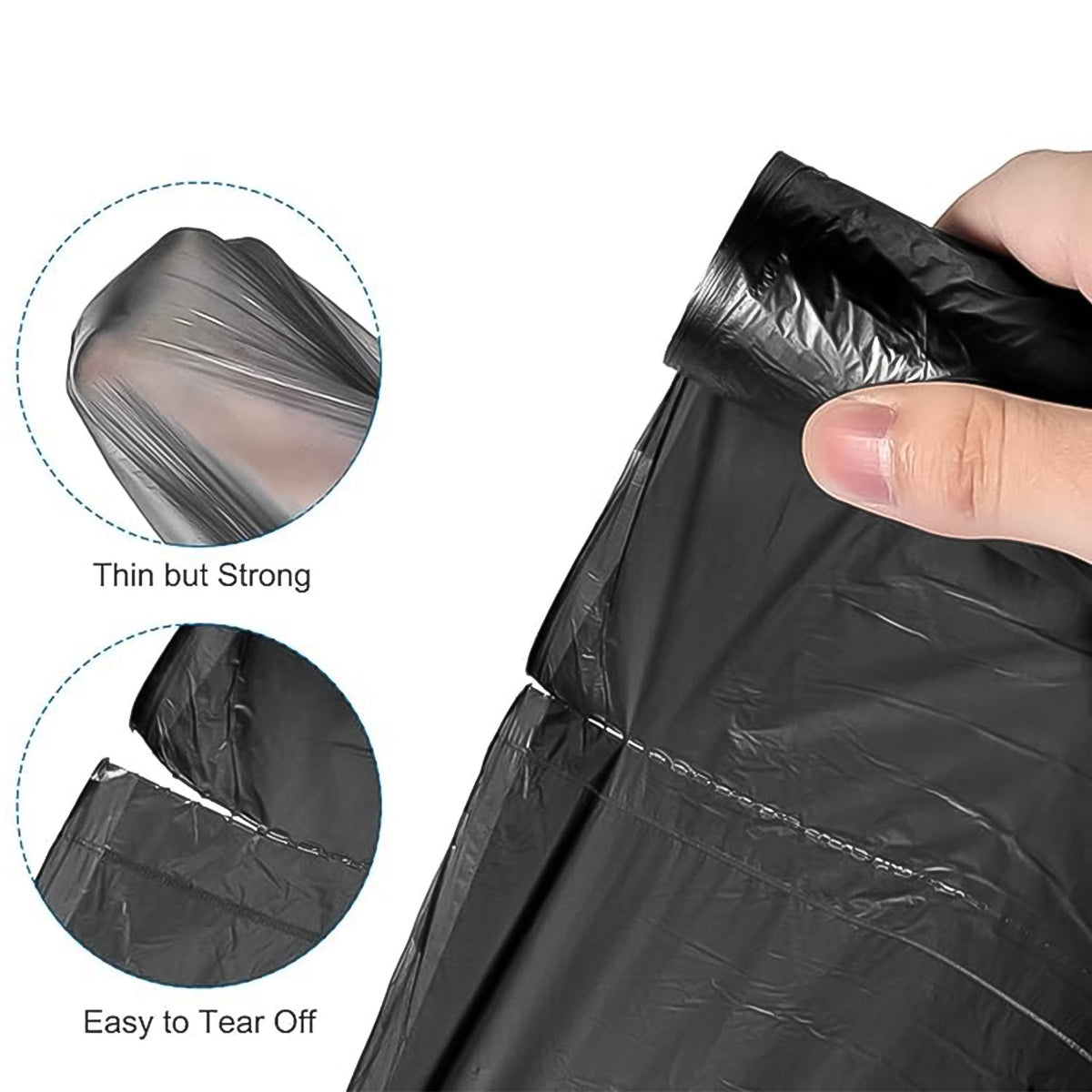 Bio-degradable Eco Friendly Garbage / Trash Bags Rolls (50x60 Cm / 1 Pc)