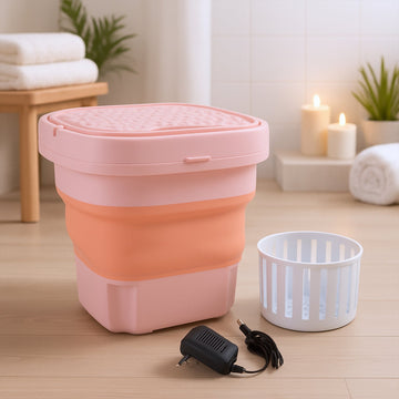 Portable Washing Machine, Foldable Washer and Dryer Combo (1 Set / Mix Color)