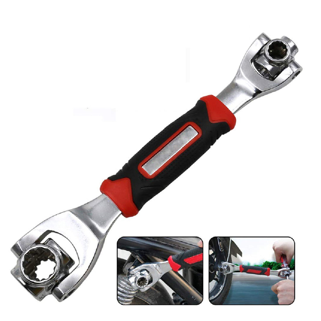 Multi-use hand tool wrench for car repair and home improvement