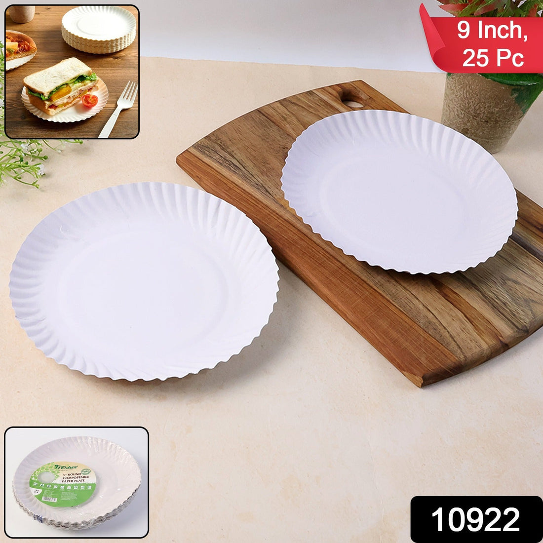 White Paper Plates