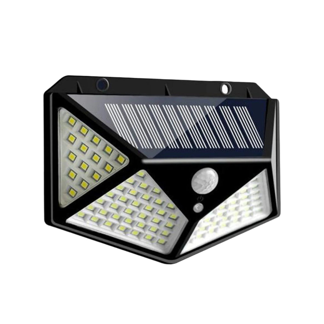 Solar-powered LED security lamp for garden pathways and home use