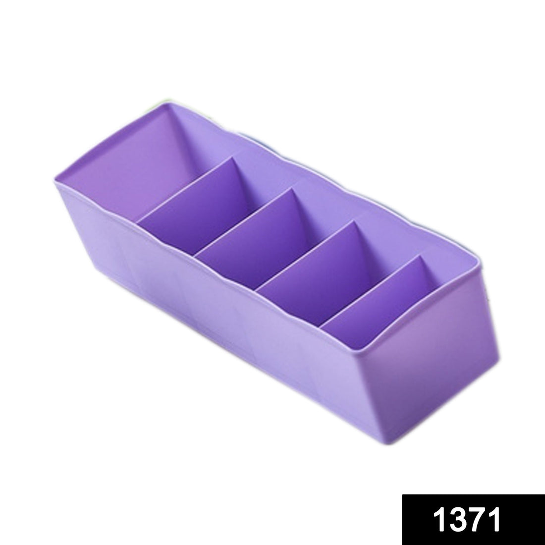 Plastic organizer with dividers, perfect for sorting beads and other small items.