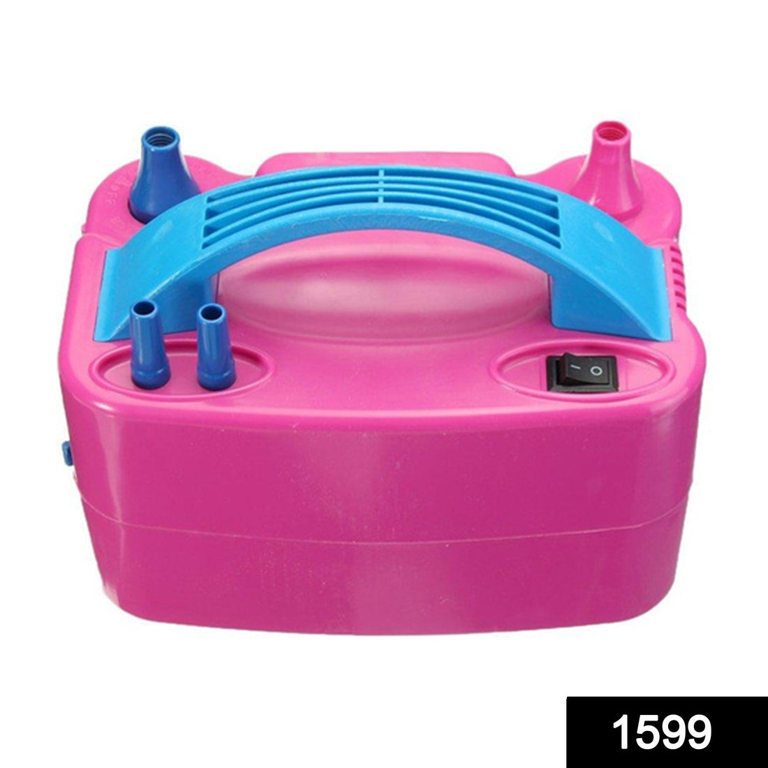 Balloon blower pump with dual nozzles