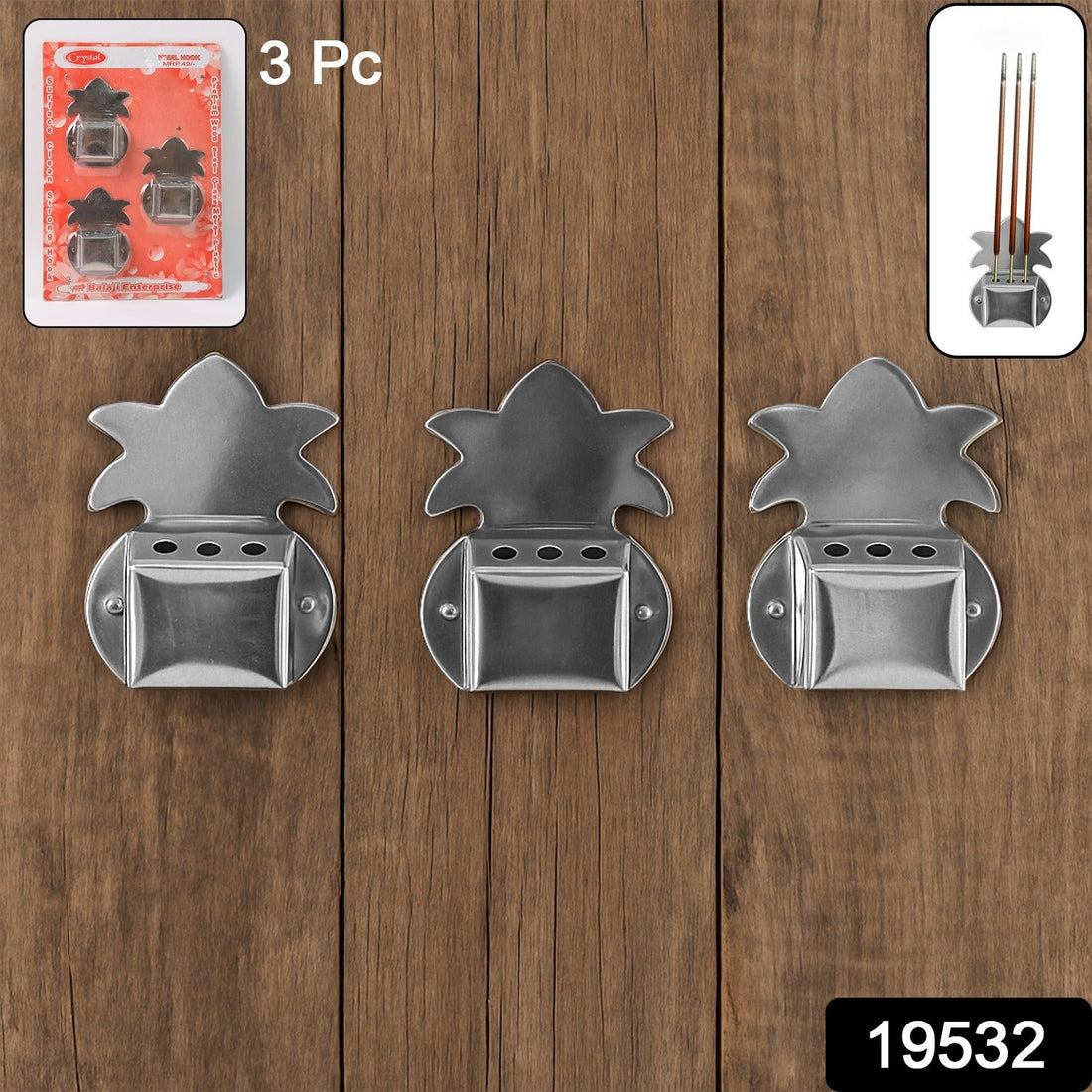 Wall-Mount Metal Incense Stick Holders