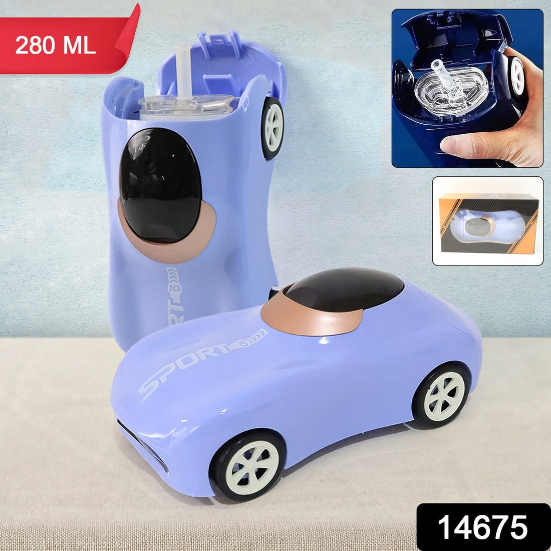 Fun Car Design Sipper Bottle for Children