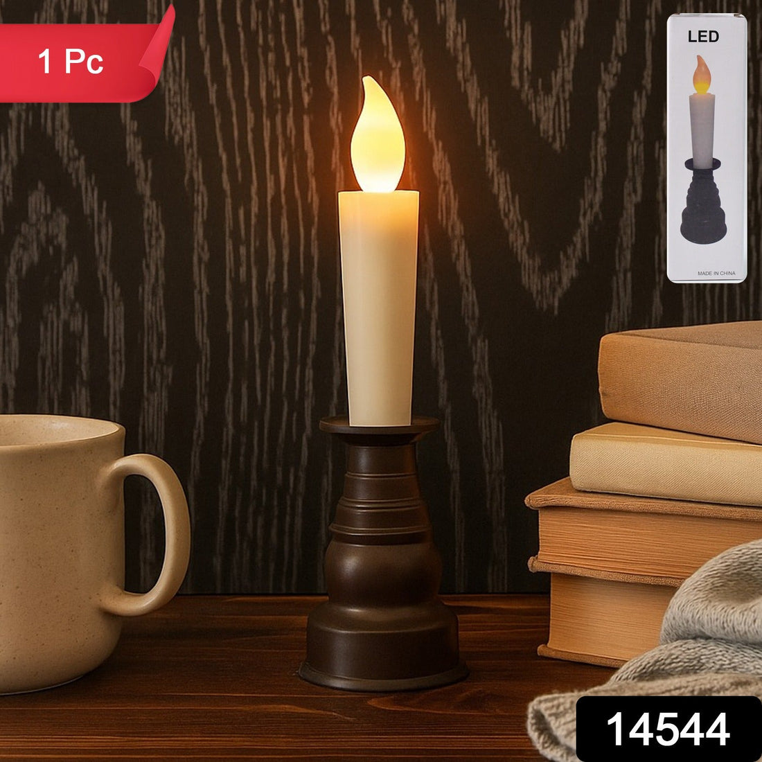Premium LED Flameless Candle with Holder
