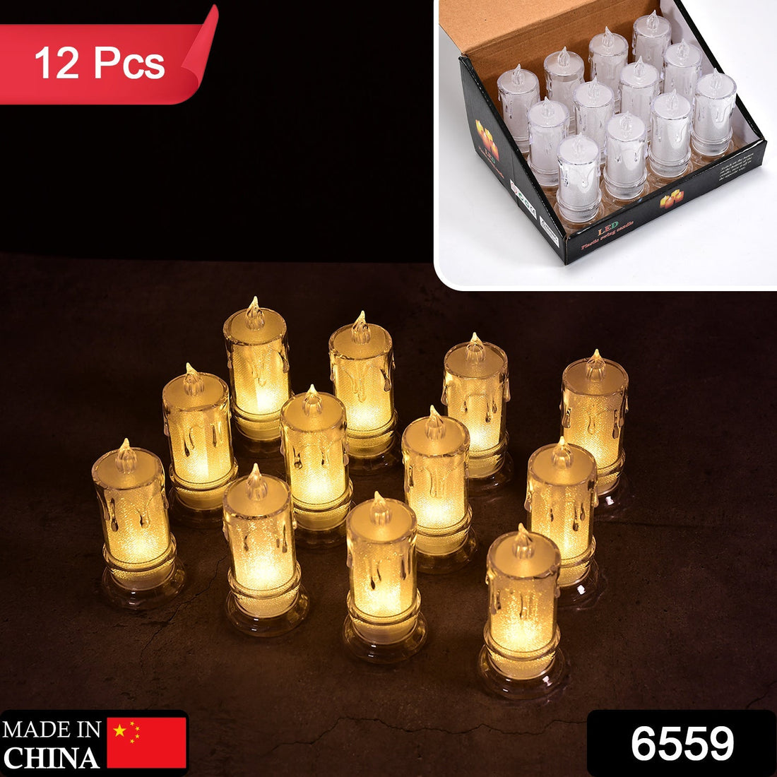 Melted Design Candle Lights