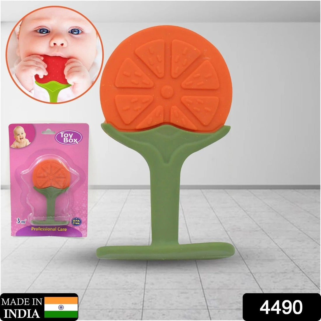 Silicone teether close-up