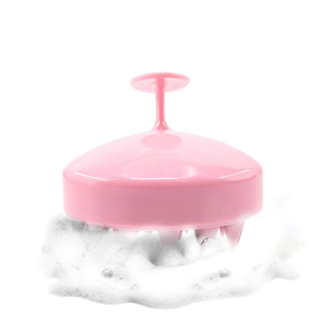 Adjustable shampoo brush for scalp massage, designed to enhance hair washing experience