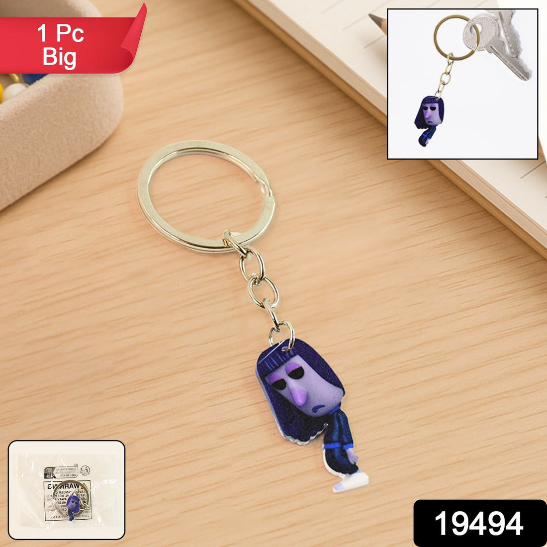 Jumbo Cartoon Character Keychain 