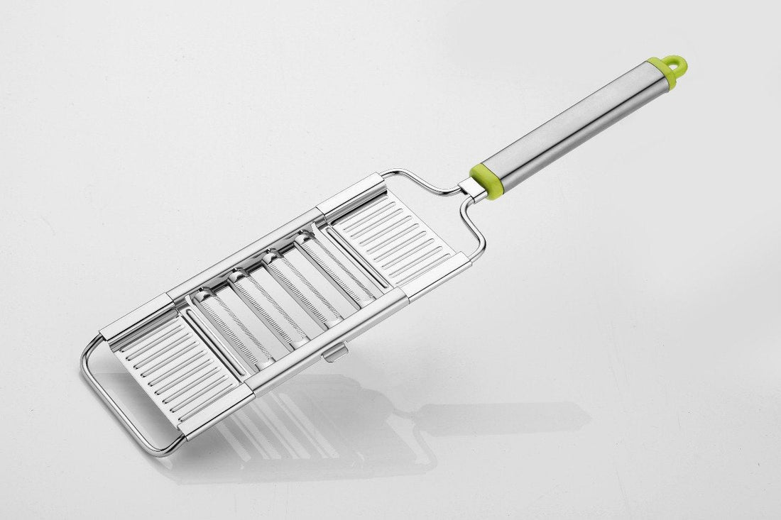 6-in-1 stainless steel kitchen chopper and slicer