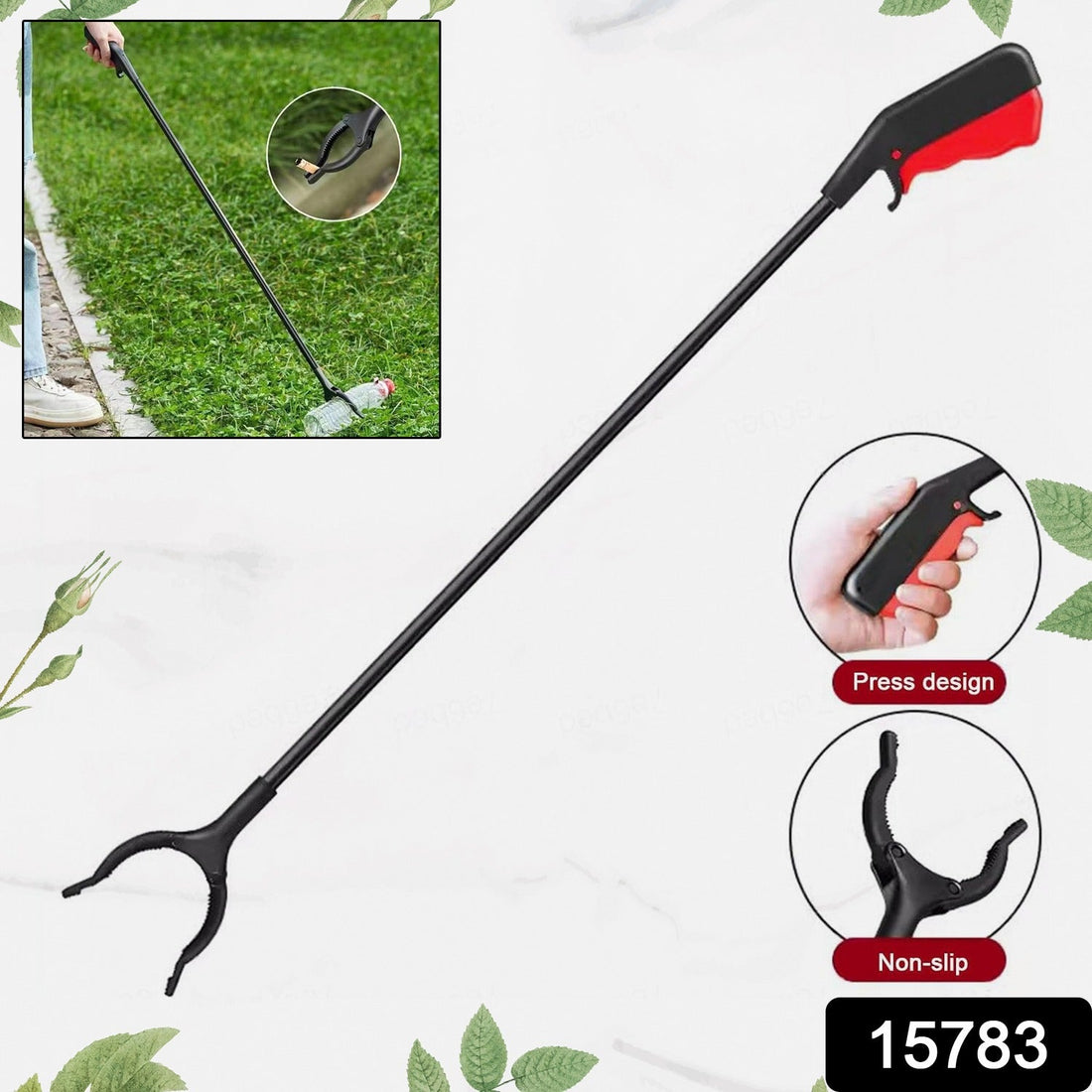 Tool Pick Up Stick for Elderly, Robust Gripping Tool for Outdoor Cleaning