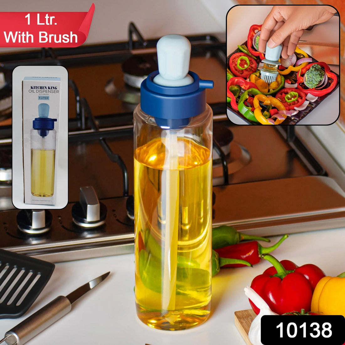 Transparent oil dispenser
