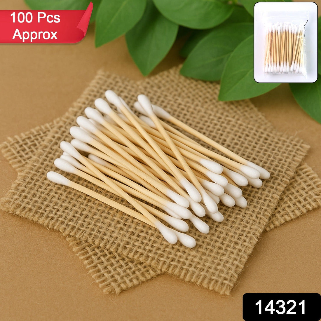 All-Natural Wooden Cotton Buds