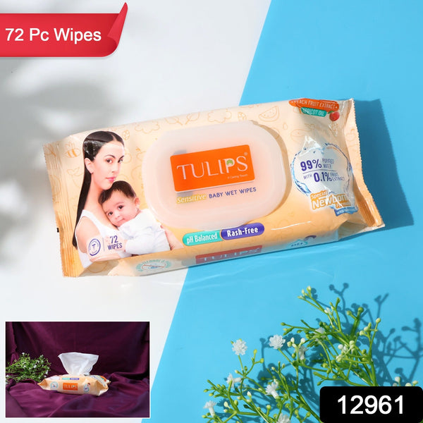 Tulips Sensitive Baby Wet Wipes (1 Set)