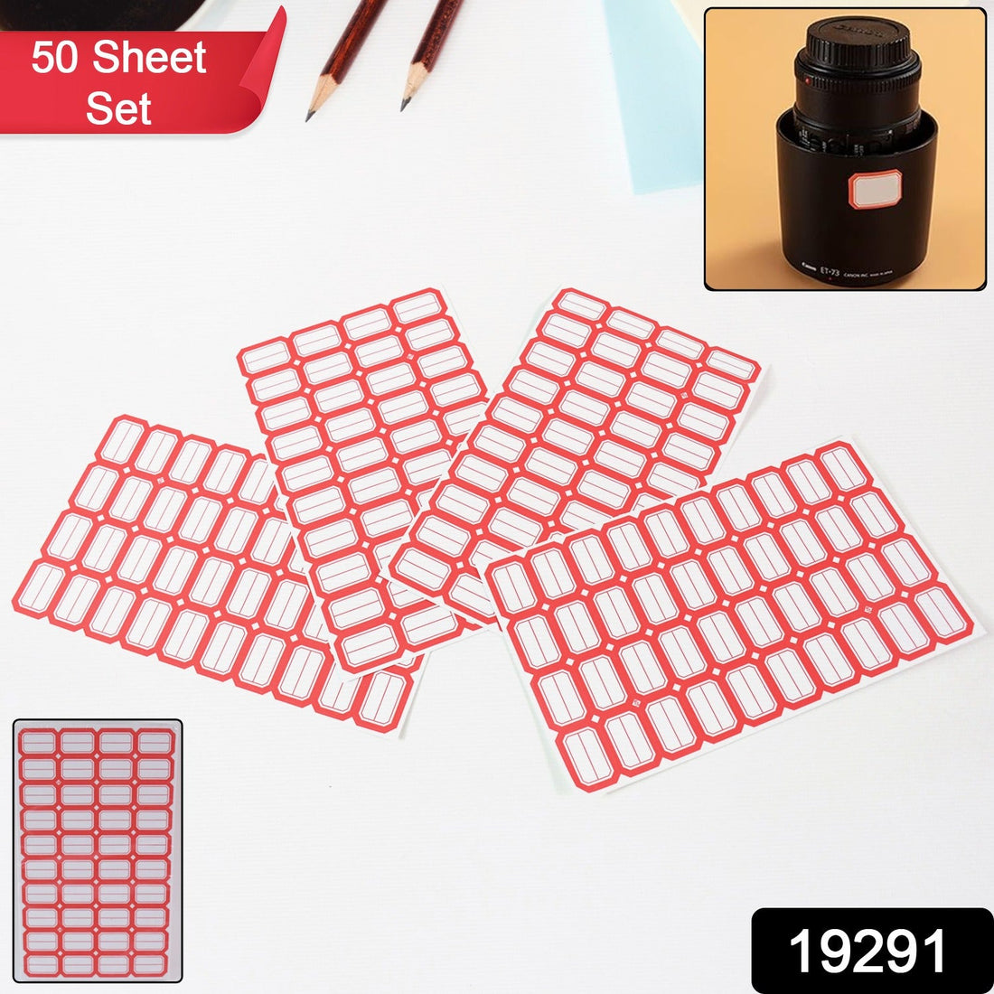 Multipurpose Blank Label Sticker Sheets