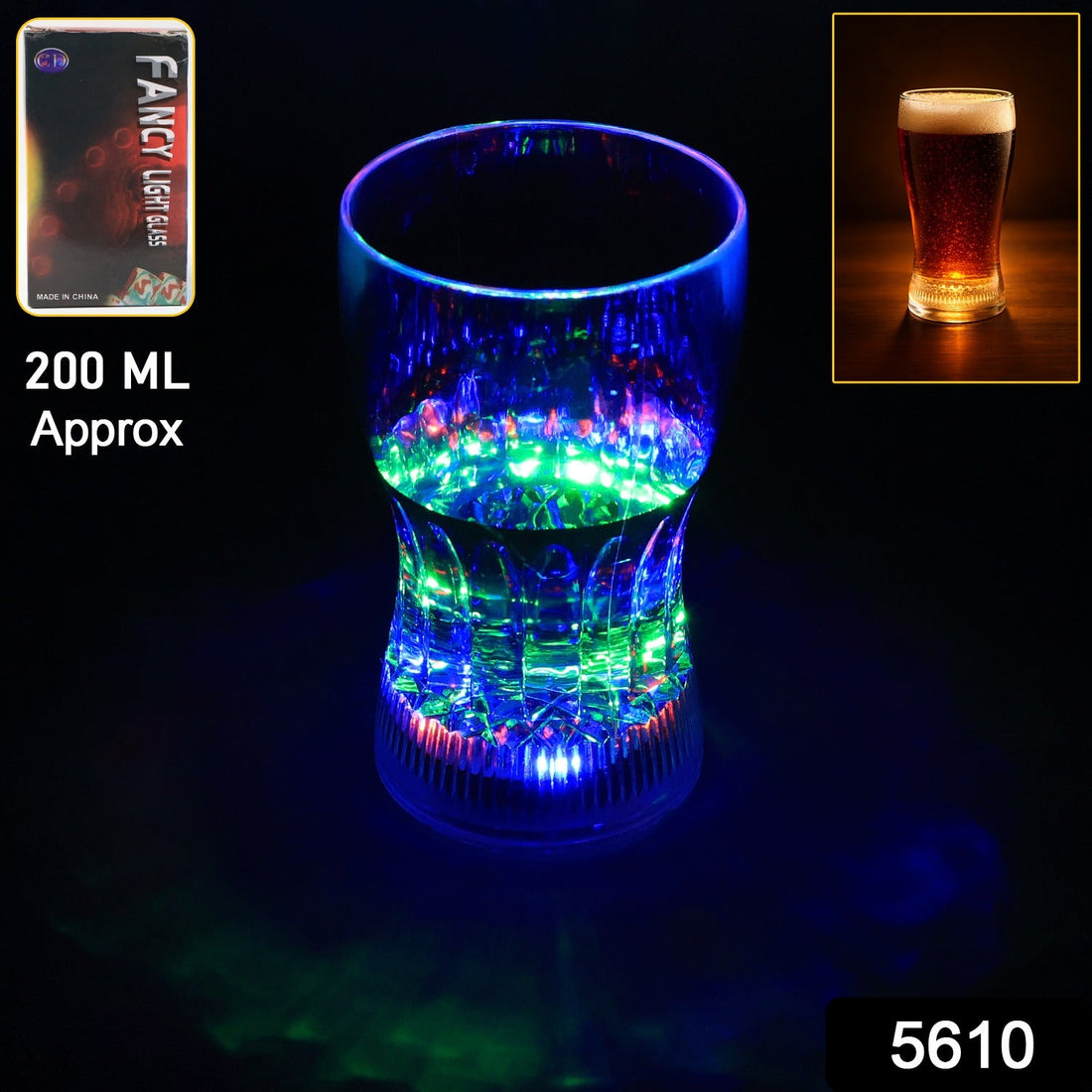 Plastic Fancy LED Light Glass