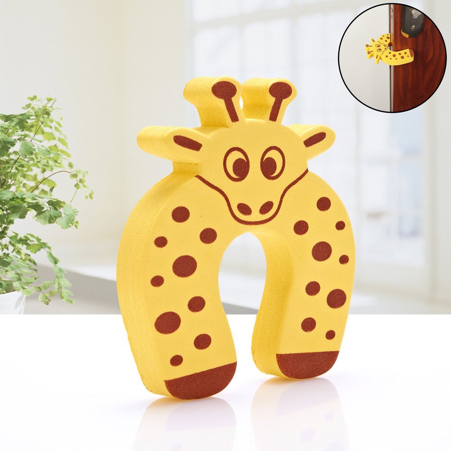1 Pc Mix Door Stopper used in all kinds of household and official places specially, for controlling motion of doors.