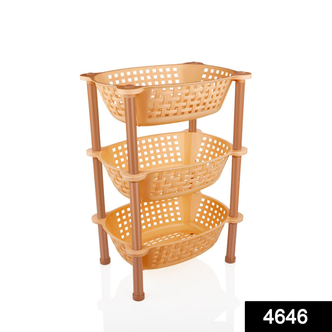 Plastic storage rack organizer set for home use