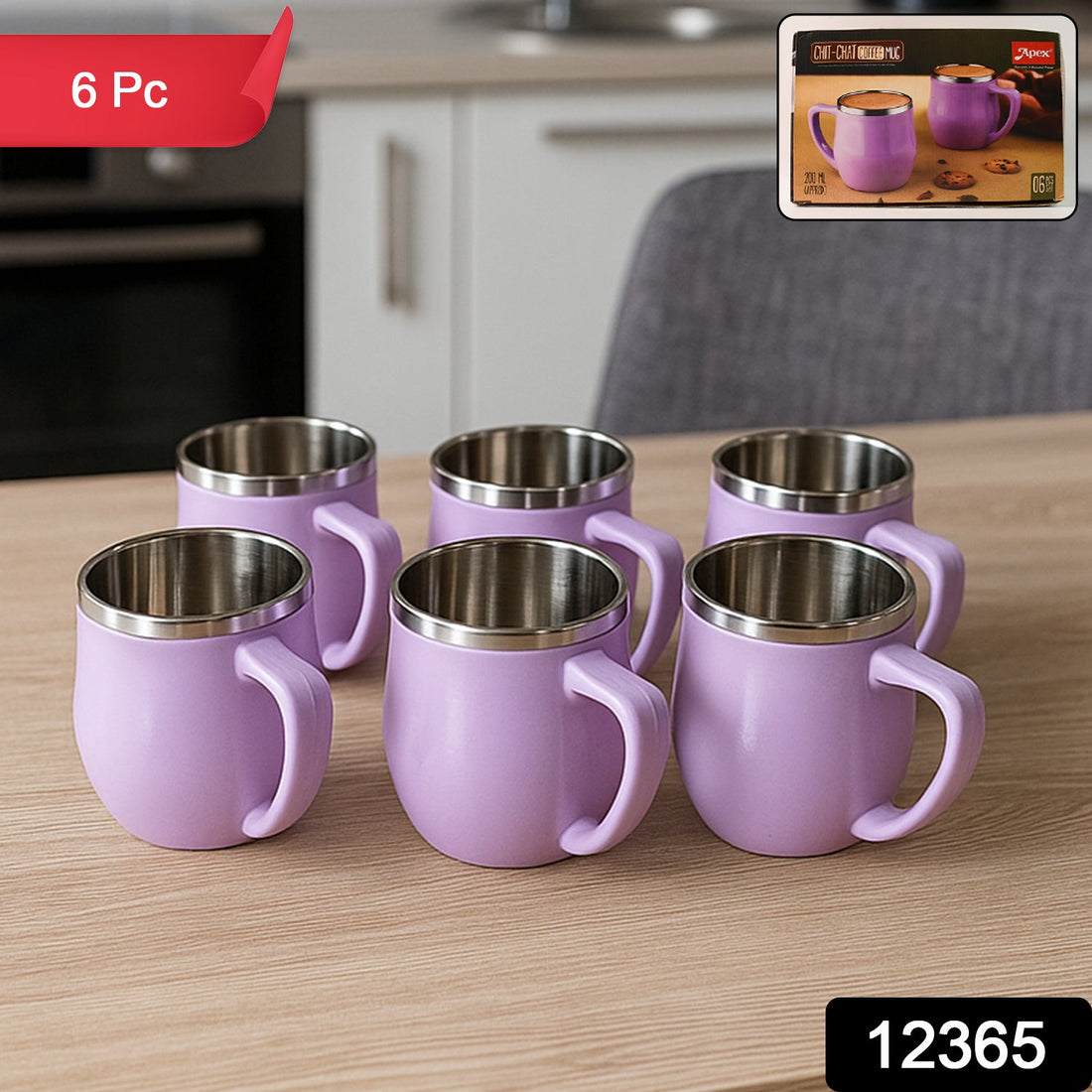 Chit-Chat Double Wall Coffee Mug Set