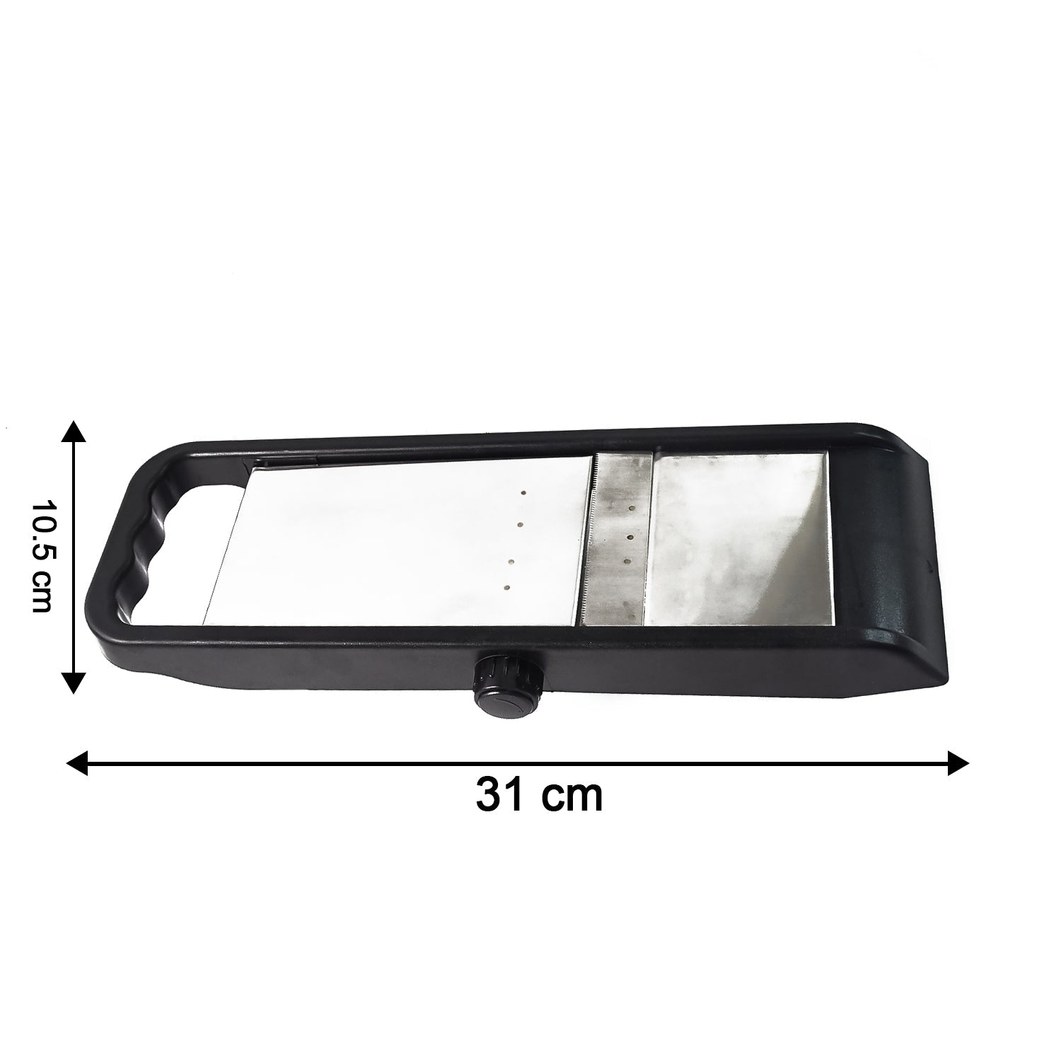 Supermom Adjustable Plastic Slicer, 1-Piece, Black / Silver