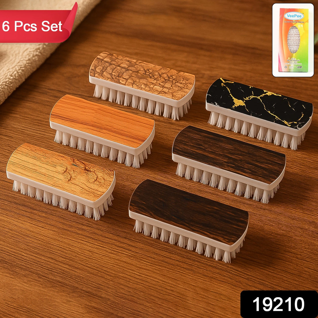 VeePee Heavy-Duty Cloth Washing Brush Set 
