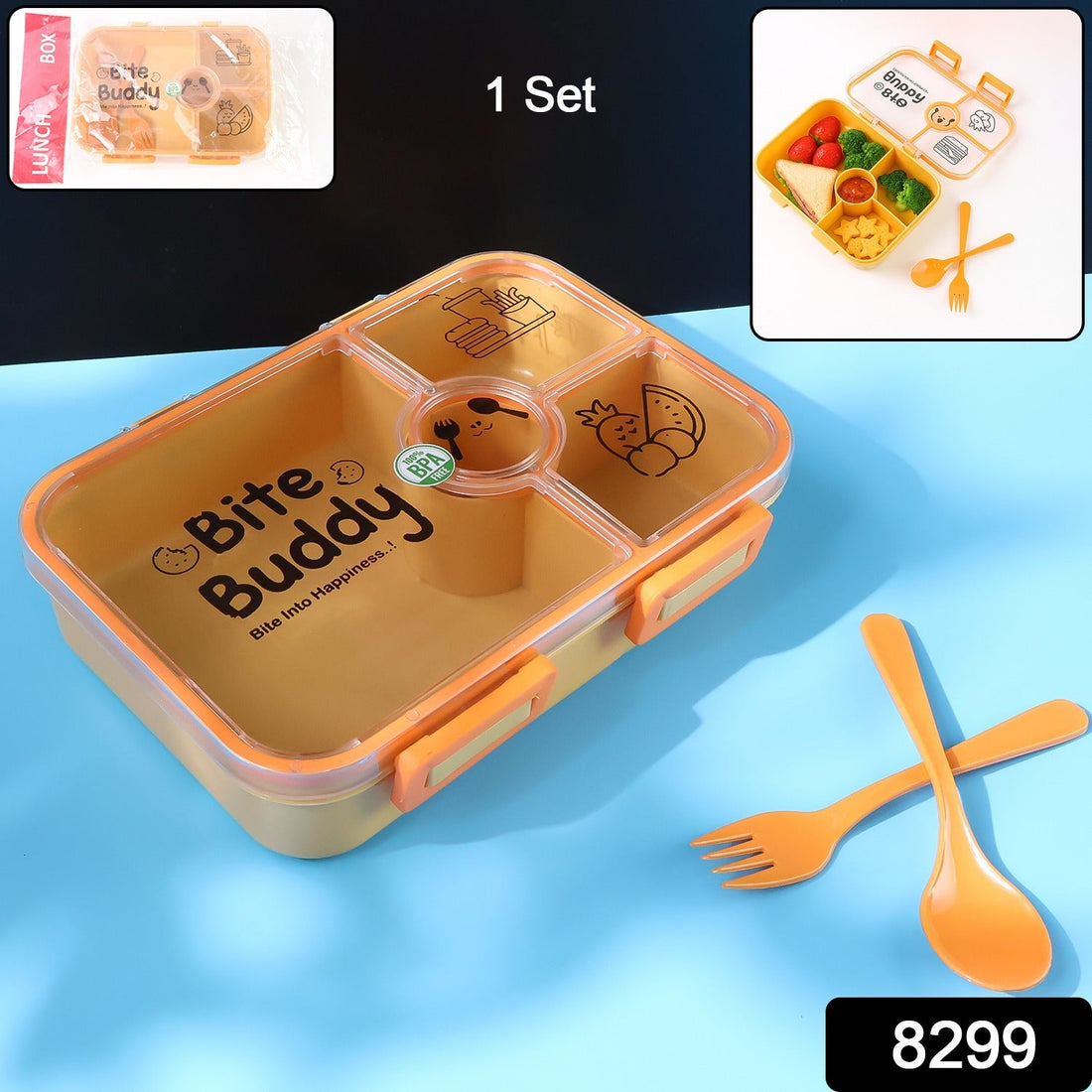 Bite Buddy 4-Compartment Lunch Box