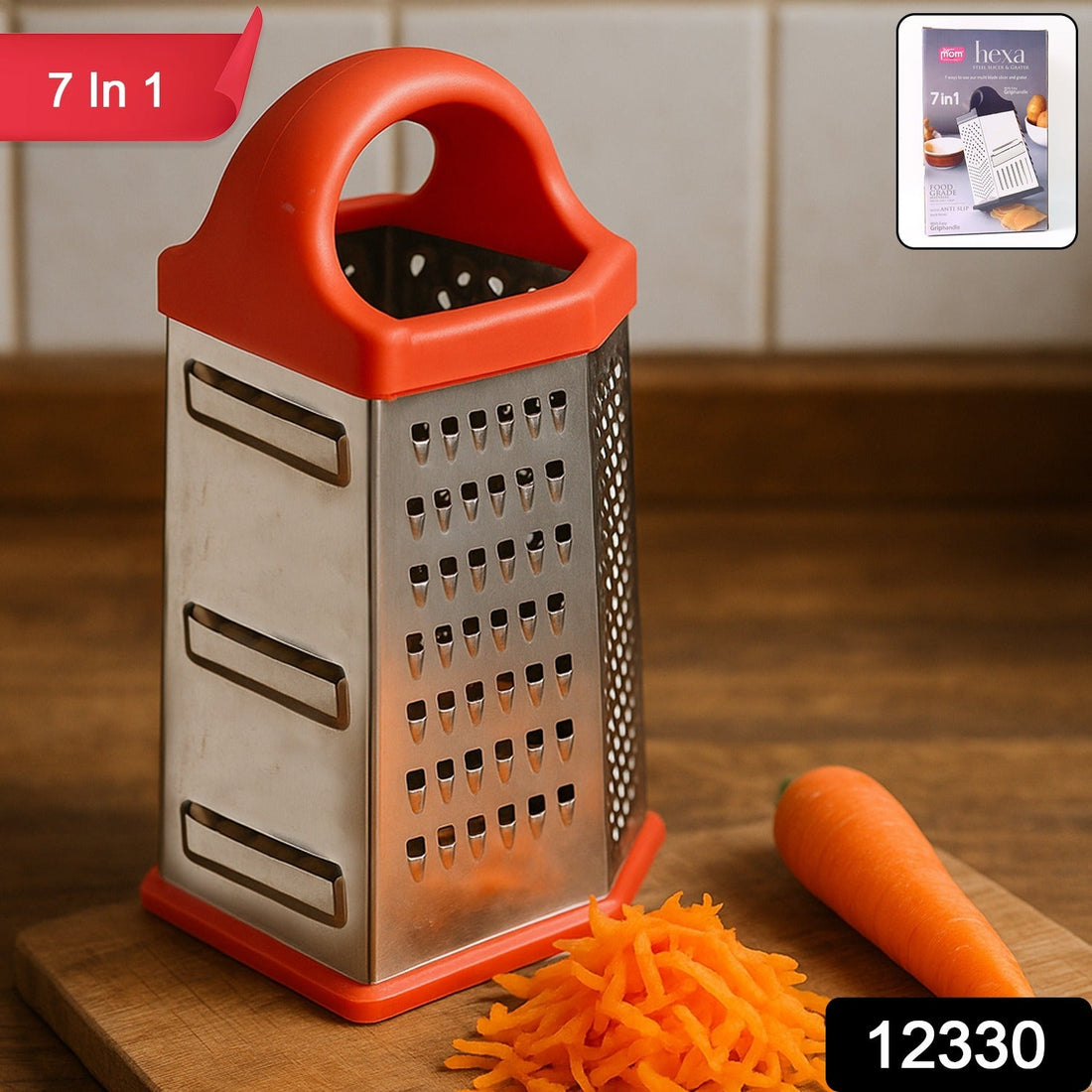 Multipurpose 7-Sided Grater