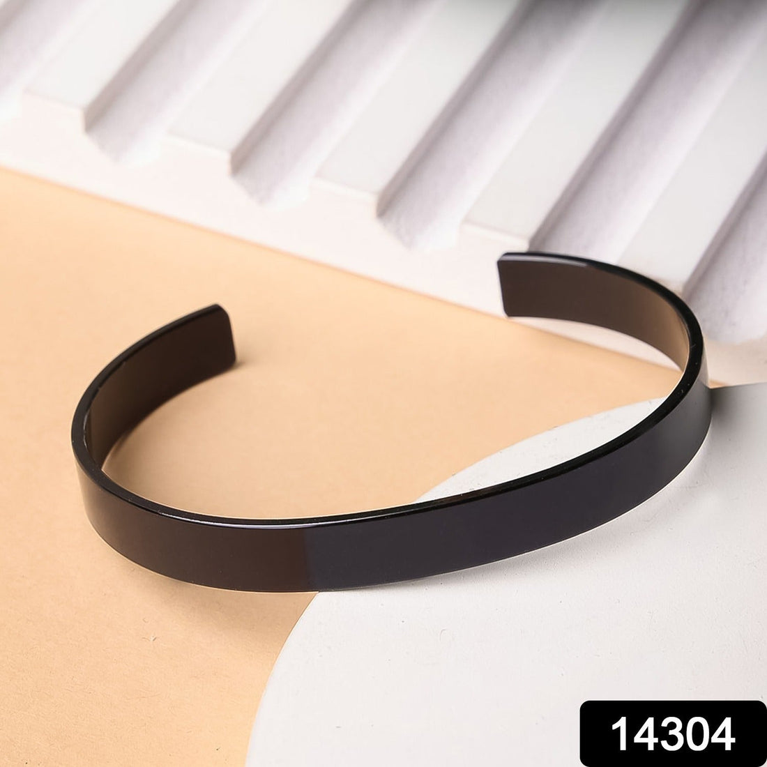 Stylish Black-Plated Stainless-Steel kada