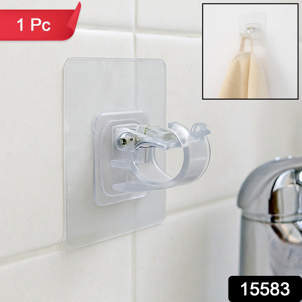Clarity Grip Self-Adhesive Hook Mount