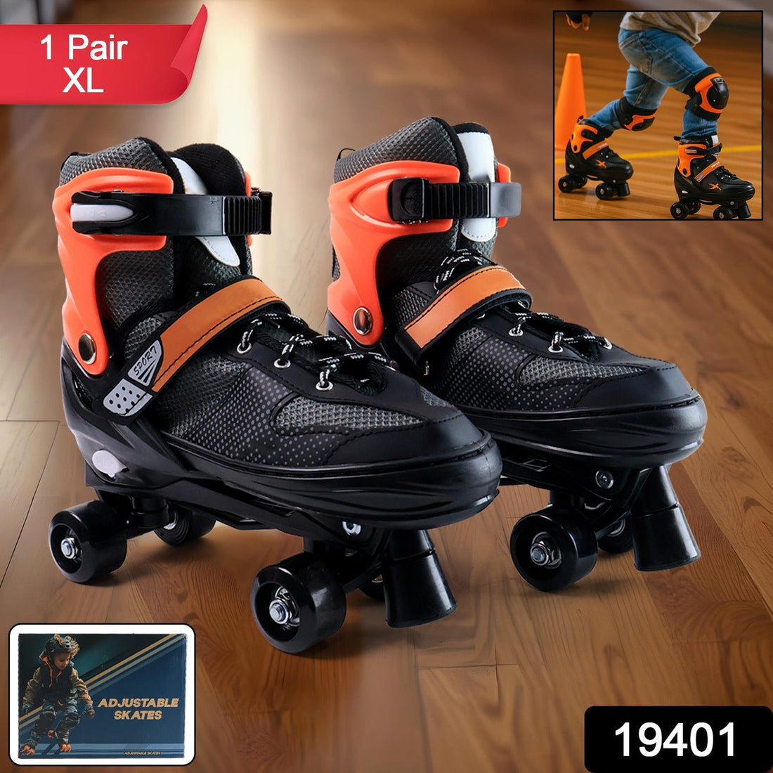 Adjustable Fit Quad Skates for Little Skaters