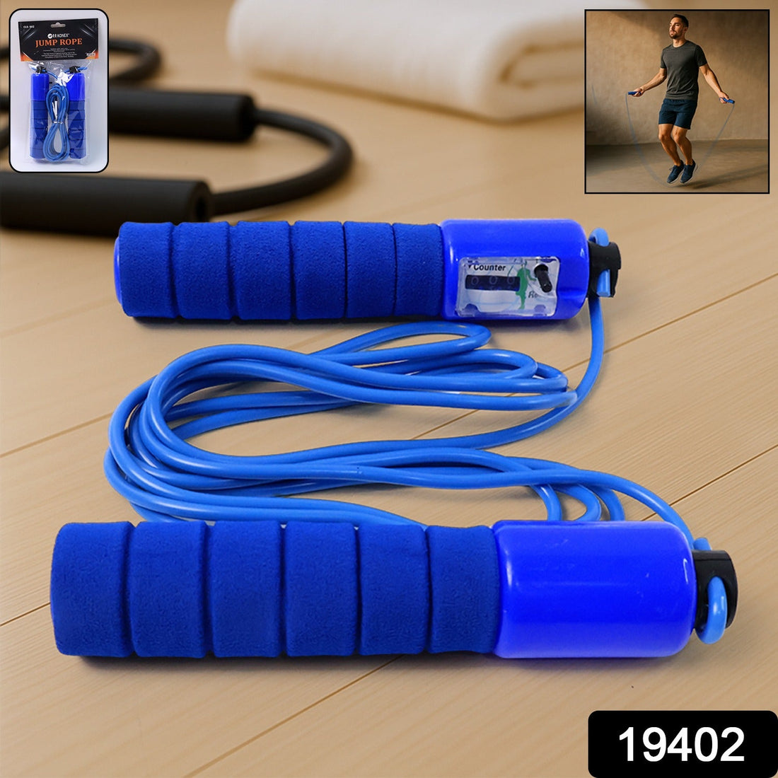 Fitness Skipping Rope with Adjustable Length & Digital Counter