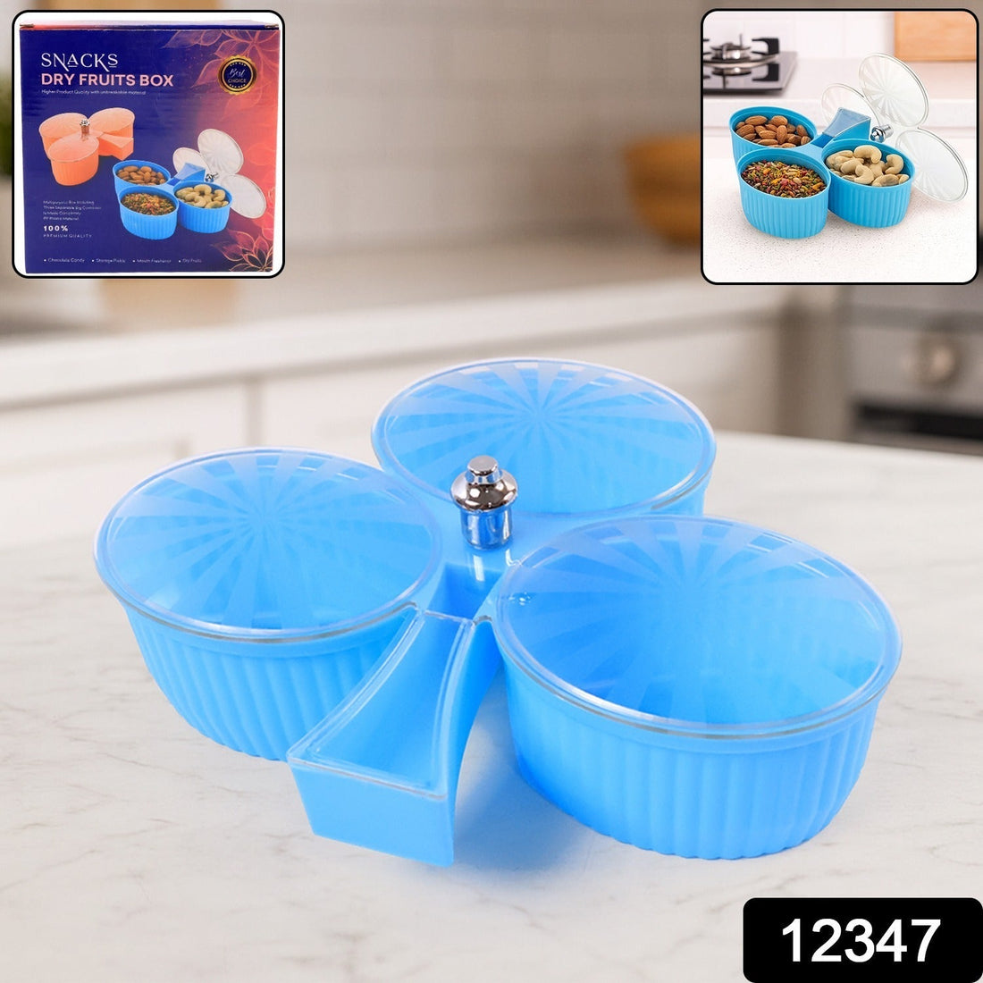 3-in-1 Revolving Dry Fruit Box