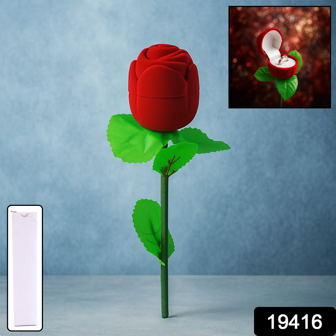 Artificial Rose Ring Gift Box