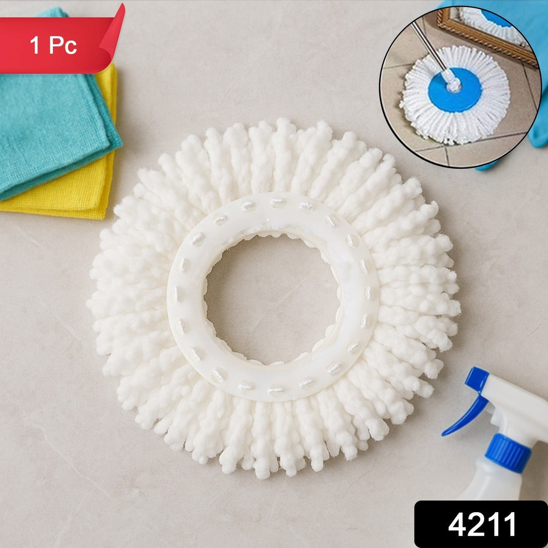 Microfiber Spin Mop Refill Head