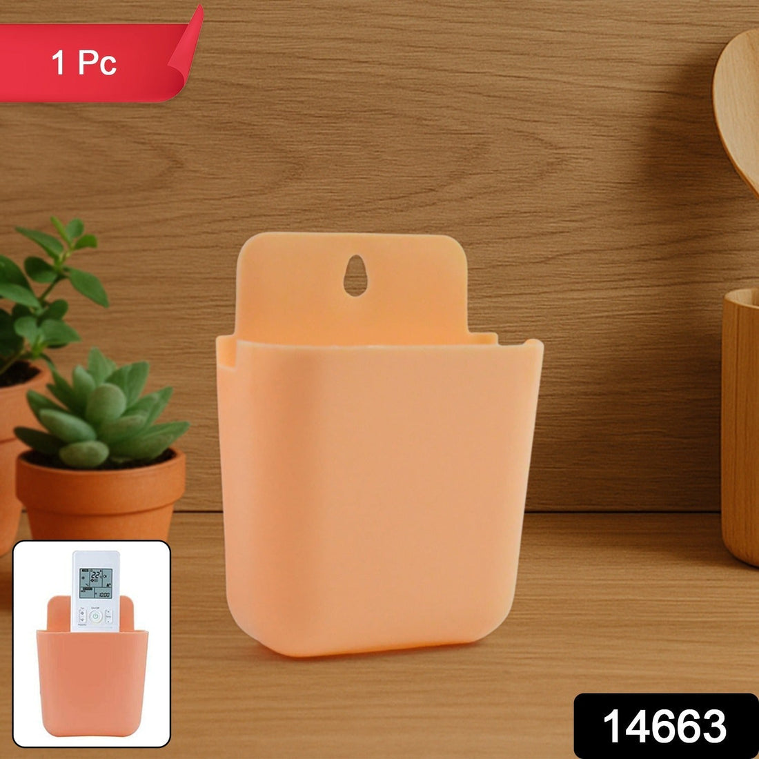 Durable Plastic Wall Pocket Organizer