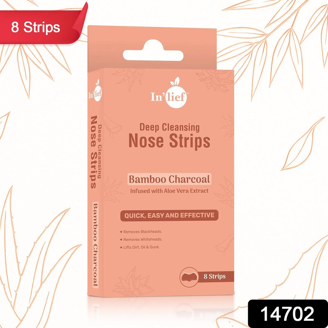 In’lief Bamboo Charcoal Deep Cleansing Nose Strips